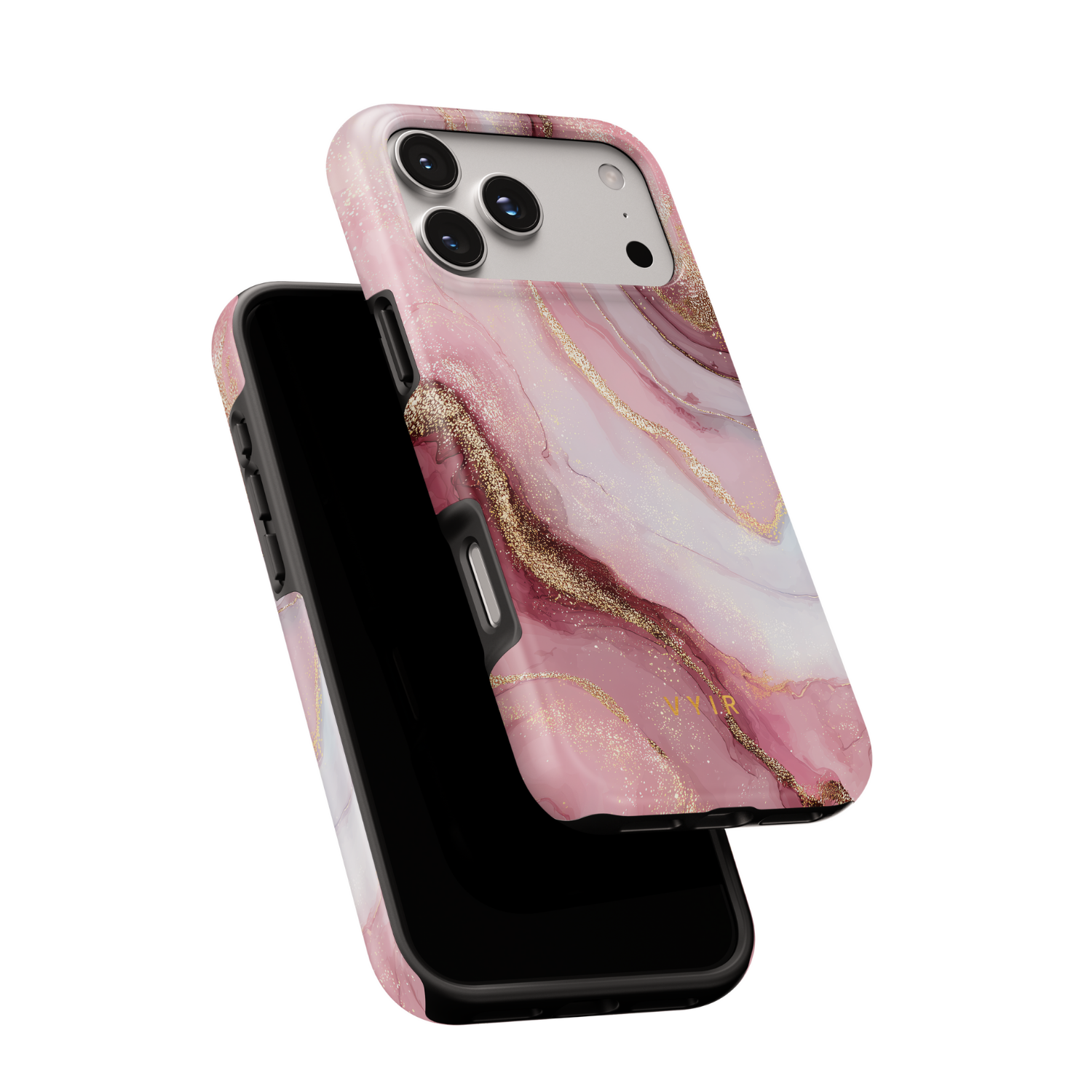 Golden Luxe Marble Pink - Shockproof Phone Case - VYIR