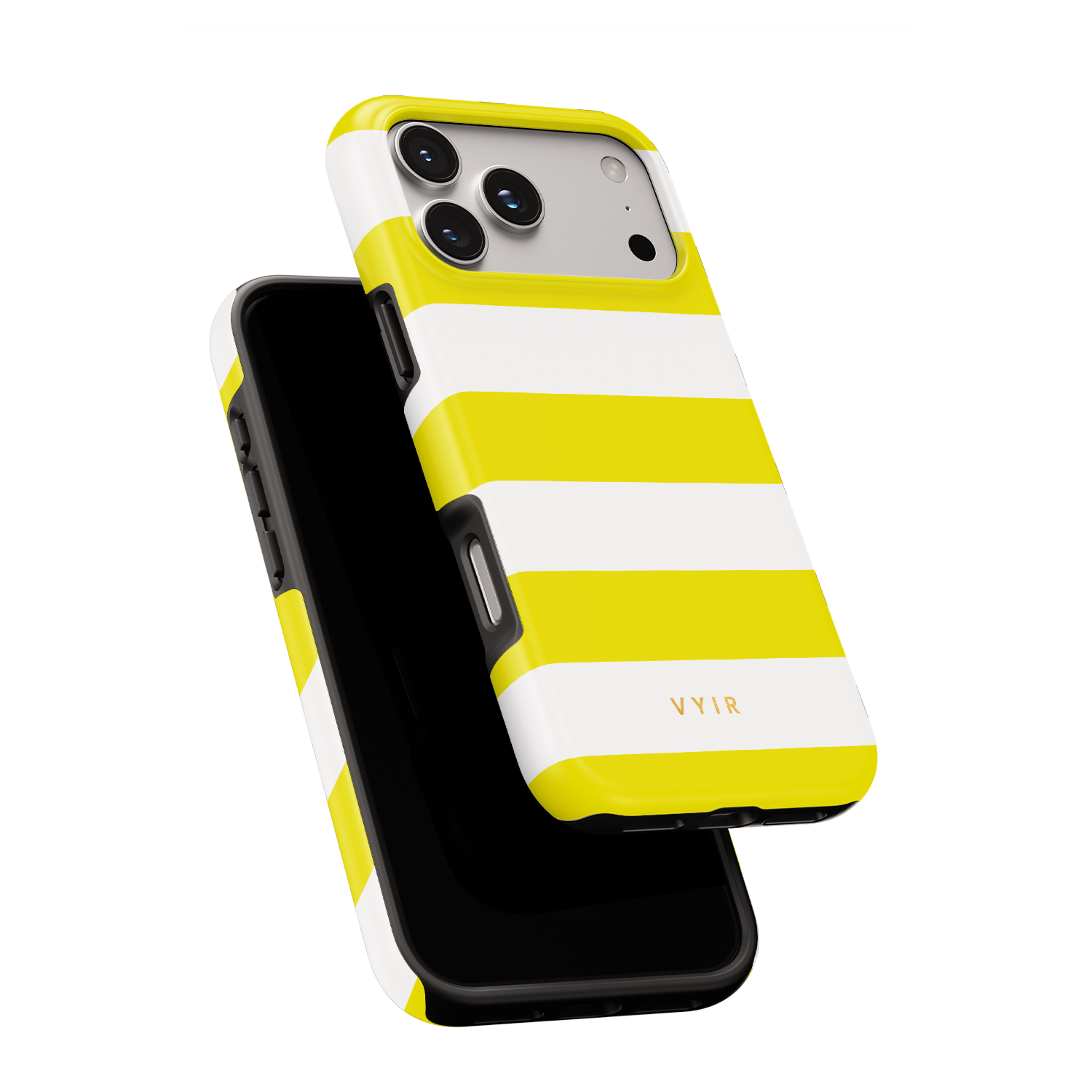 Horizontal Stripes, Citrus - Shockproof Phone Case - VYIR
