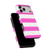 Horizontal Stripes, Fashion Pink - Shockproof MagSafe iPhone Case - VYIR
