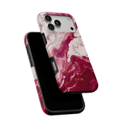 Italian Marble Burgundy - Shockproof MagSafe iPhone Case - VYIR
