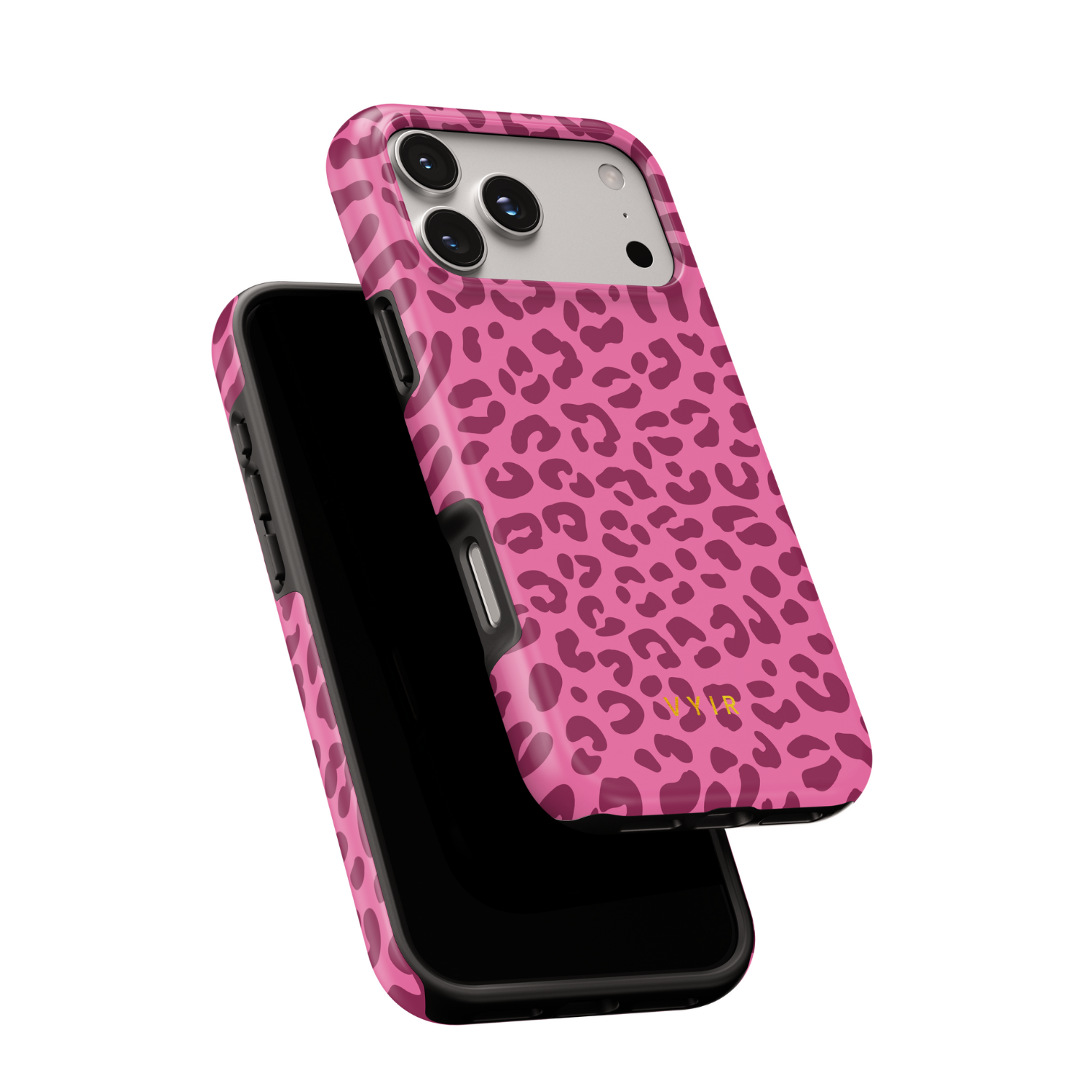 Leopard Elegance Pink - Shockproof Phone Case - VYIR