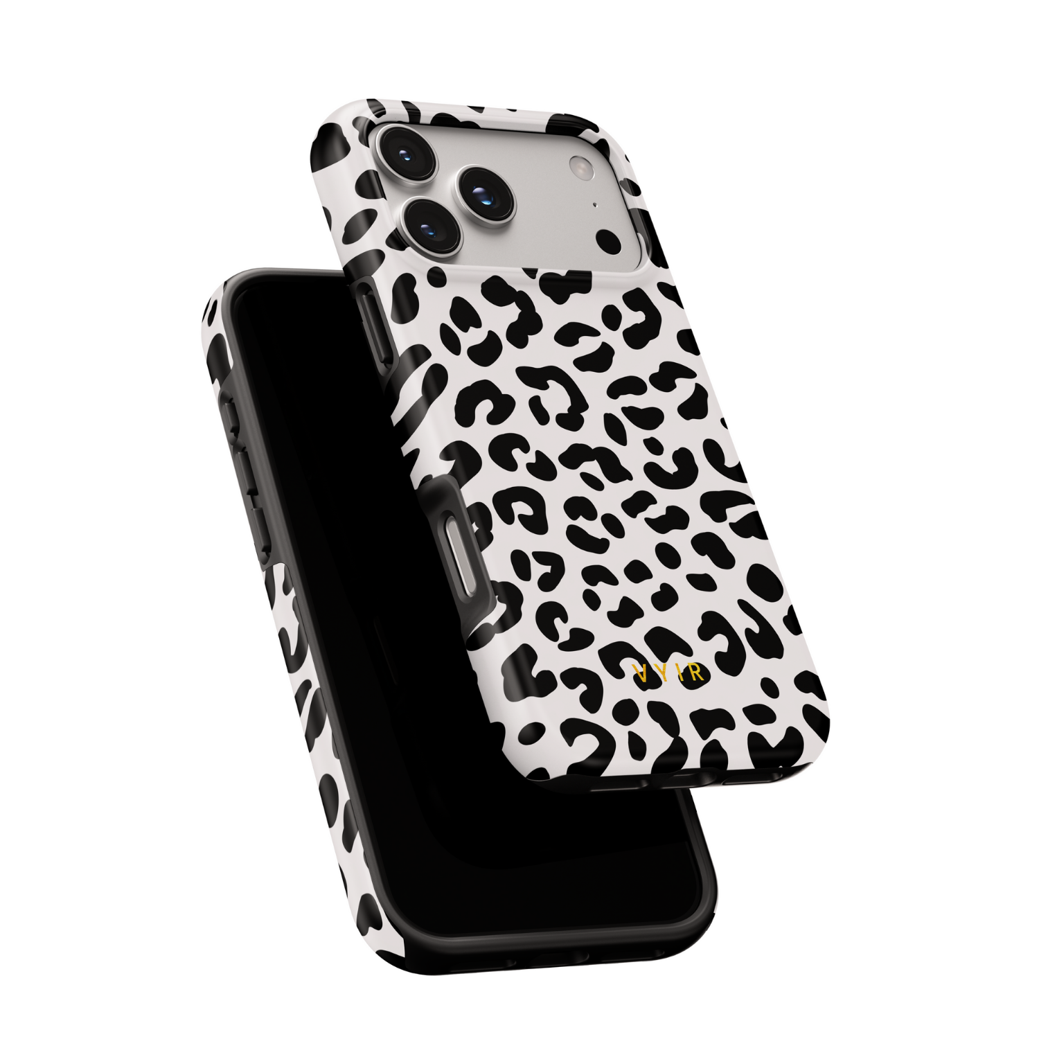Leopard Elegance White - Shockproof Phone Case - VYIR