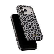 Luxe Leopard Silver - Shockproof MagSafe iPhone Case - VYIR