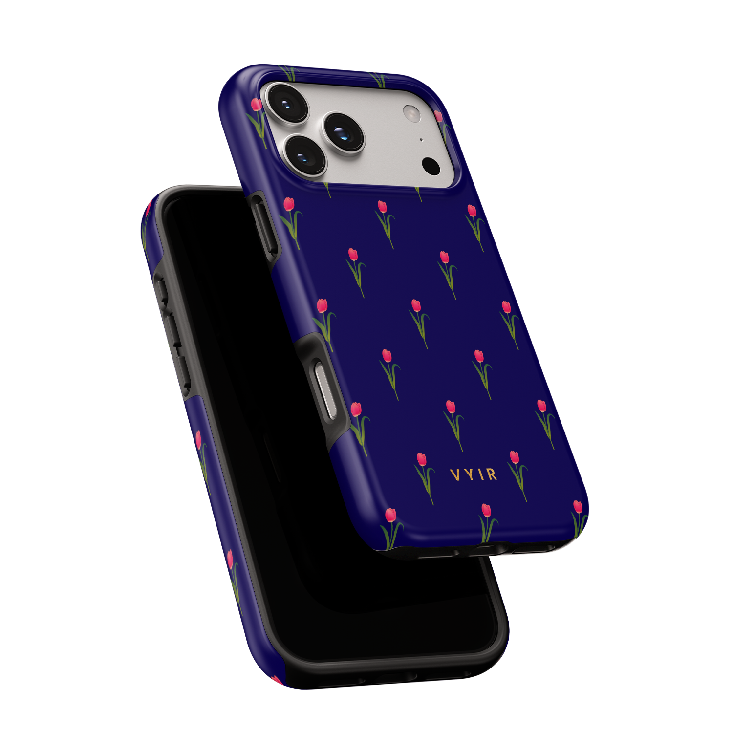Navy Tulip - Shockproof MagSafe iPhone Case - VYIR
