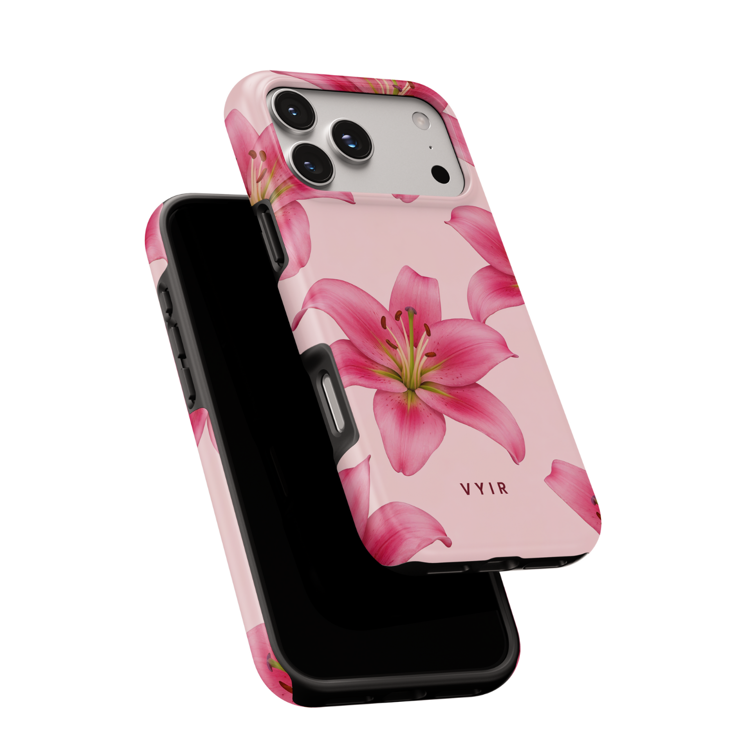 Pink Lily Bloom - Shockproof MagSafe iPhone Case - VYIR