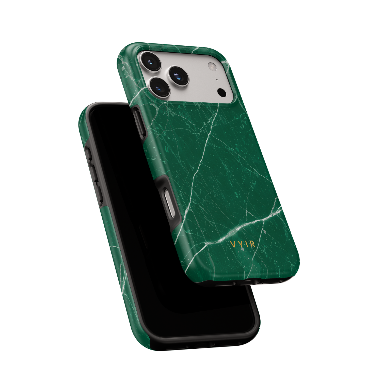 Pure Marble Green - Shockproof MagSafe iPhone Case - VYIR