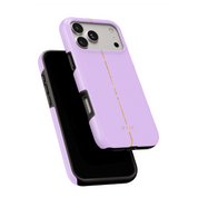 VYIR Signature Golden Line, Lavender Purple - Shockproof MagSafe iPhone Case - VYIR