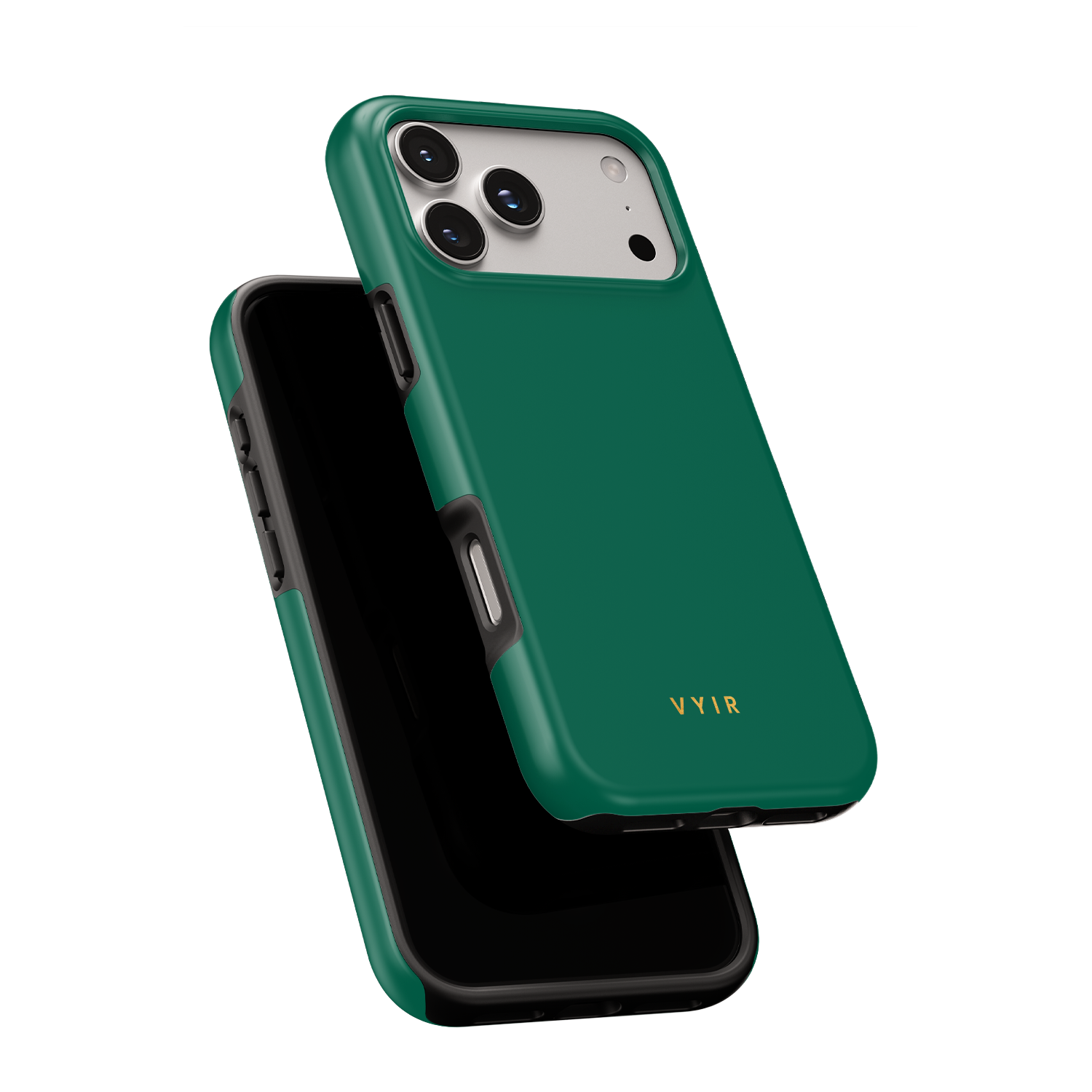 VYIR Signature Solid Colors, Emerald Green - Shockproof MagSafe iPhone Case - VYIR