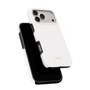 VYIR Signature Solid Colors, White - Shockproof MagSafe iPhone Case - VYIR