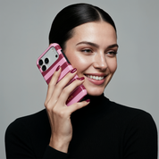 Horizontal Stripes, Candy Pink - Shockproof MagSafe iPhone Case - VYIR