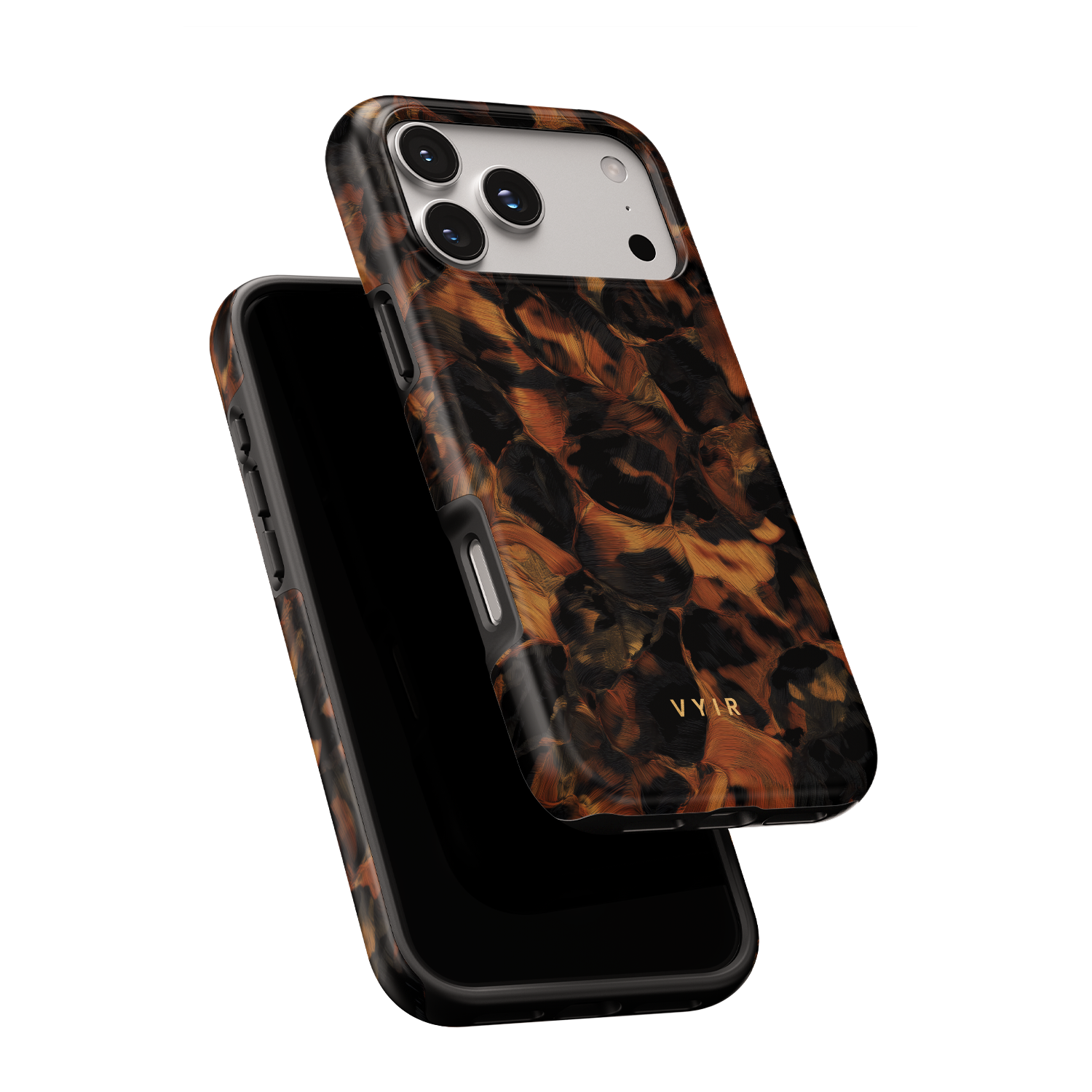 Tortoiseshell, Golden Brown - Shockproof Phone Case - VYIR