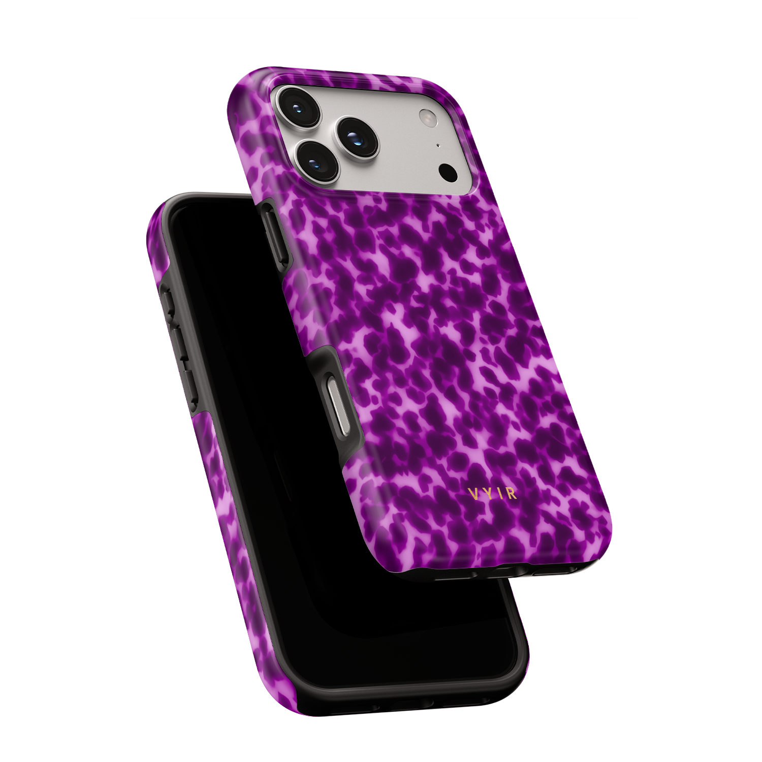Tortoiseshell, Purple - Shockproof MagSafe iPhone Case - VYIR