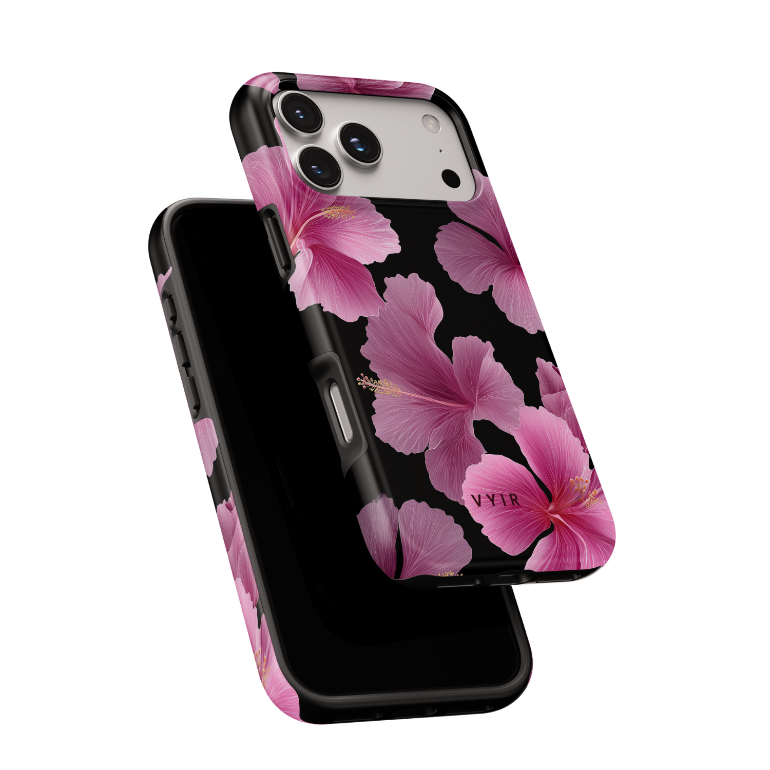 Violet Night Hibiscus - Shockproof MagSafe iPhone Case - VYIR