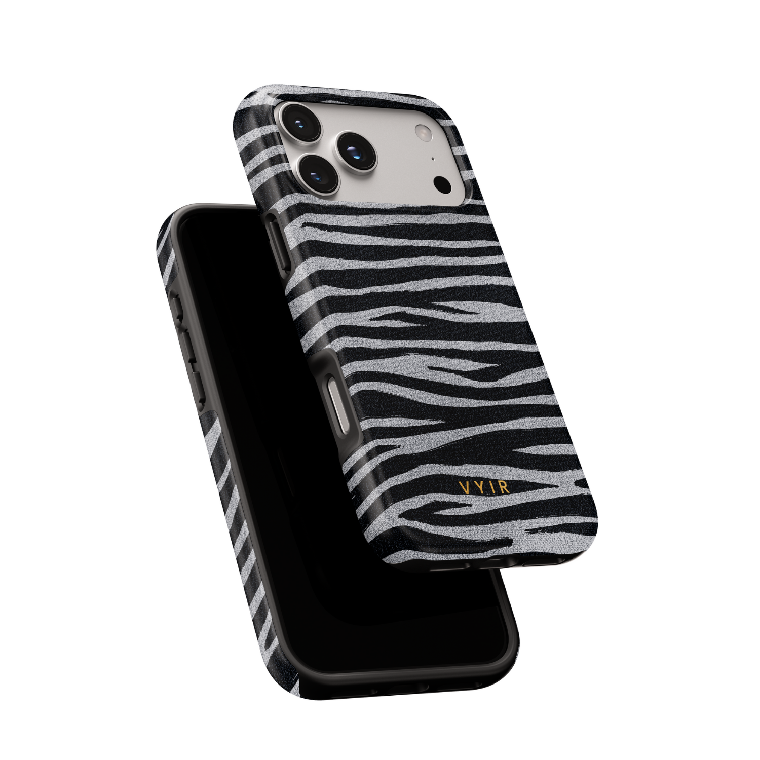 Zebra Gleam Silver - Shockproof Phone Case - VYIR