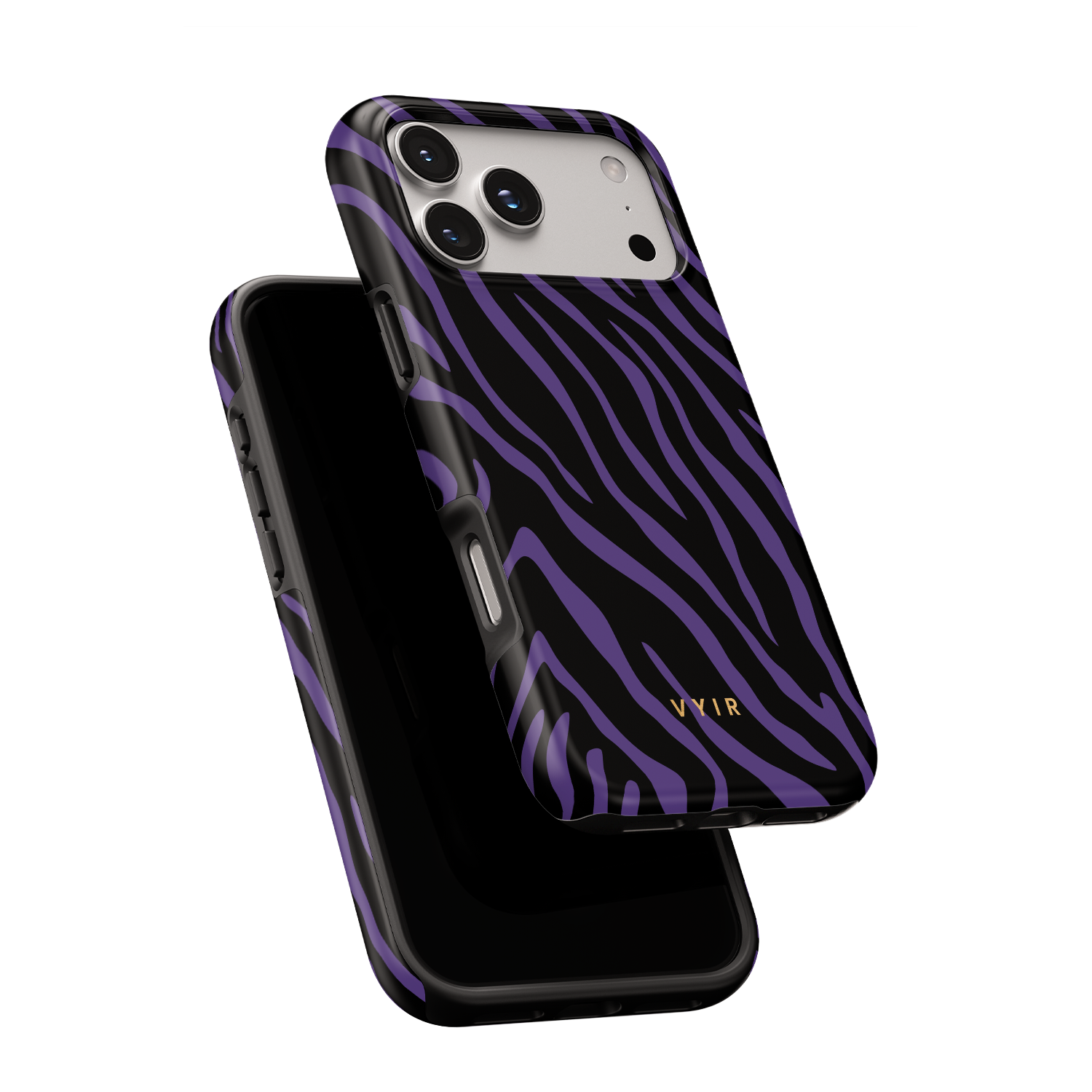 Zebra Luxe, Violet - Shockproof Phone Case - VYIR