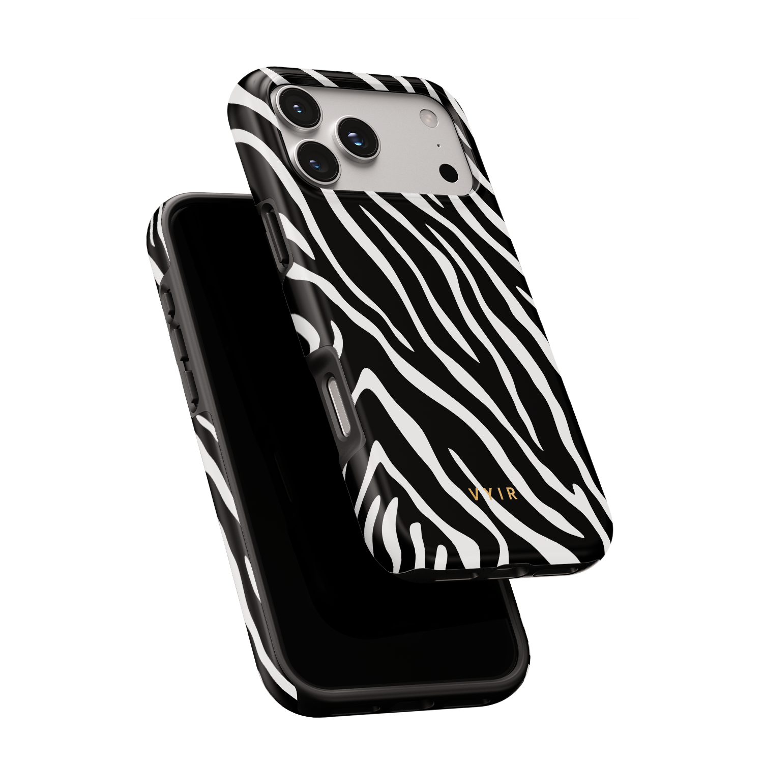 Zebra Luxe, Black and White - Shockproof MagSafe iPhone Case - VYIR
