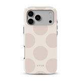 Big Polka Dots, Kauramaito - Tough MagSafe iPhone Puhelimen Kuori