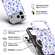 Little Blue Garden - Shockproof MagSafe iPhone Case - VYIR