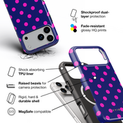 Classic Polka Dots, Hotspot - Shockproof MagSafe iPhone Case - VYIR