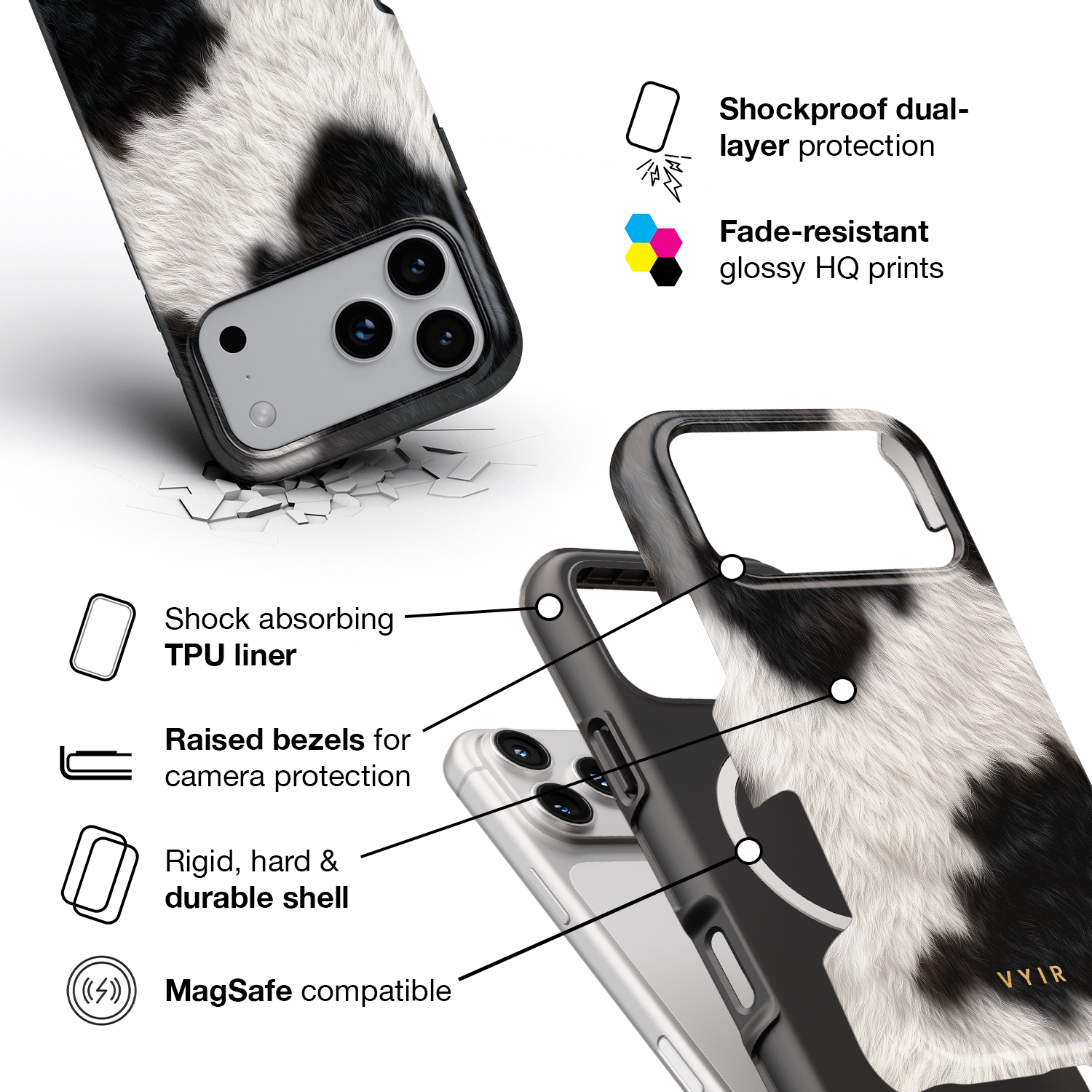 Furry Cat - Shockproof MagSafe iPhone Case - VYIR