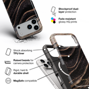 Golden Eclipse - Shockproof MagSafe iPhone Case - VYIR