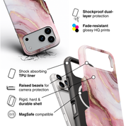 Golden Luxe Pink - Shockproof MagSafe iPhone Case - VYIR