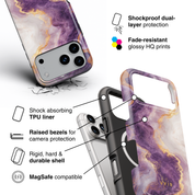 Golden Luxe Purple - Shockproof MagSafe iPhone Case - VYIR
