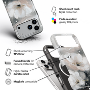 Misty Floral Painting - Shockproof MagSafe iPhone Case - VYIR