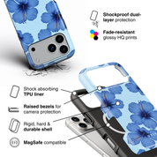 Sky Bloom Hibiscus - Shockproof MagSafe iPhone Case - VYIR