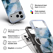 Painted Hydrangea - Shockproof MagSafe iPhone Case - VYIR