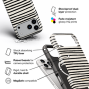 Paris Stripes - Shockproof MagSafe iPhone Case - VYIR