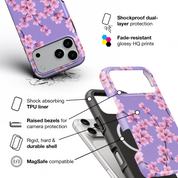 Cherry Blossom Spray - Shockproof MagSafe iPhone Case - VYIR