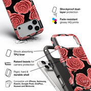 Crimson Rose - Shockproof Phone Case - VYIR
