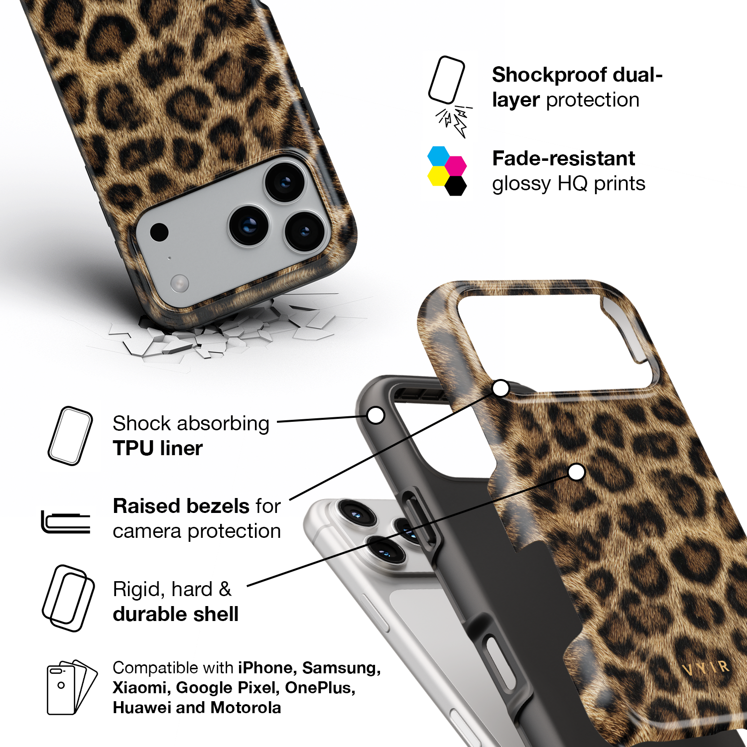 Royal Leopard - Shockproof Phone Case - VYIR