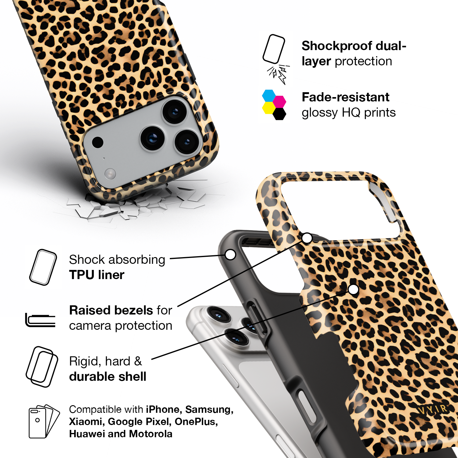 Savanna Leopard - Shockproof Phone Case - VYIR