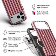 VYIR Signature Golden Lines, Pink - Shockproof MagSafe iPhone Case - VYIR