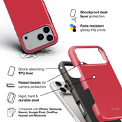 VYIR Signature Solid Colors, Red - Shockproof Phone Case - VYIR