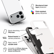 VYIR Signature Solid Colors, White - Shockproof Phone Case - VYIR
