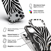 Urban Zebra - Shockproof MagSafe iPhone Case - VYIR
