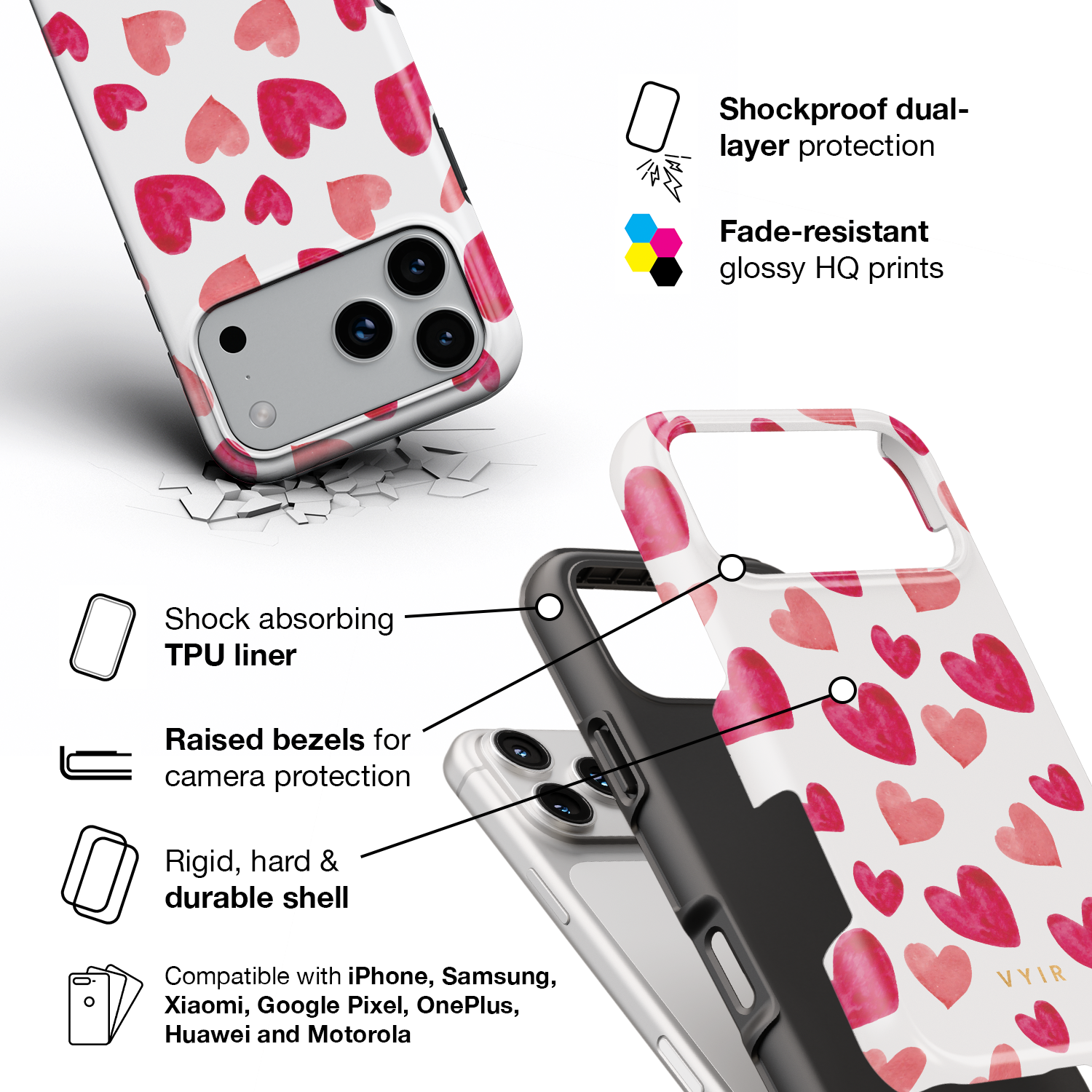 Hello Valentine - Shockproof Phone Case - VYIR