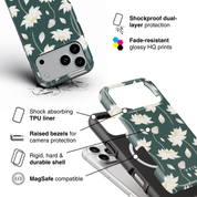 White Lotus Drift - Shockproof MagSafe iPhone Case - VYIR