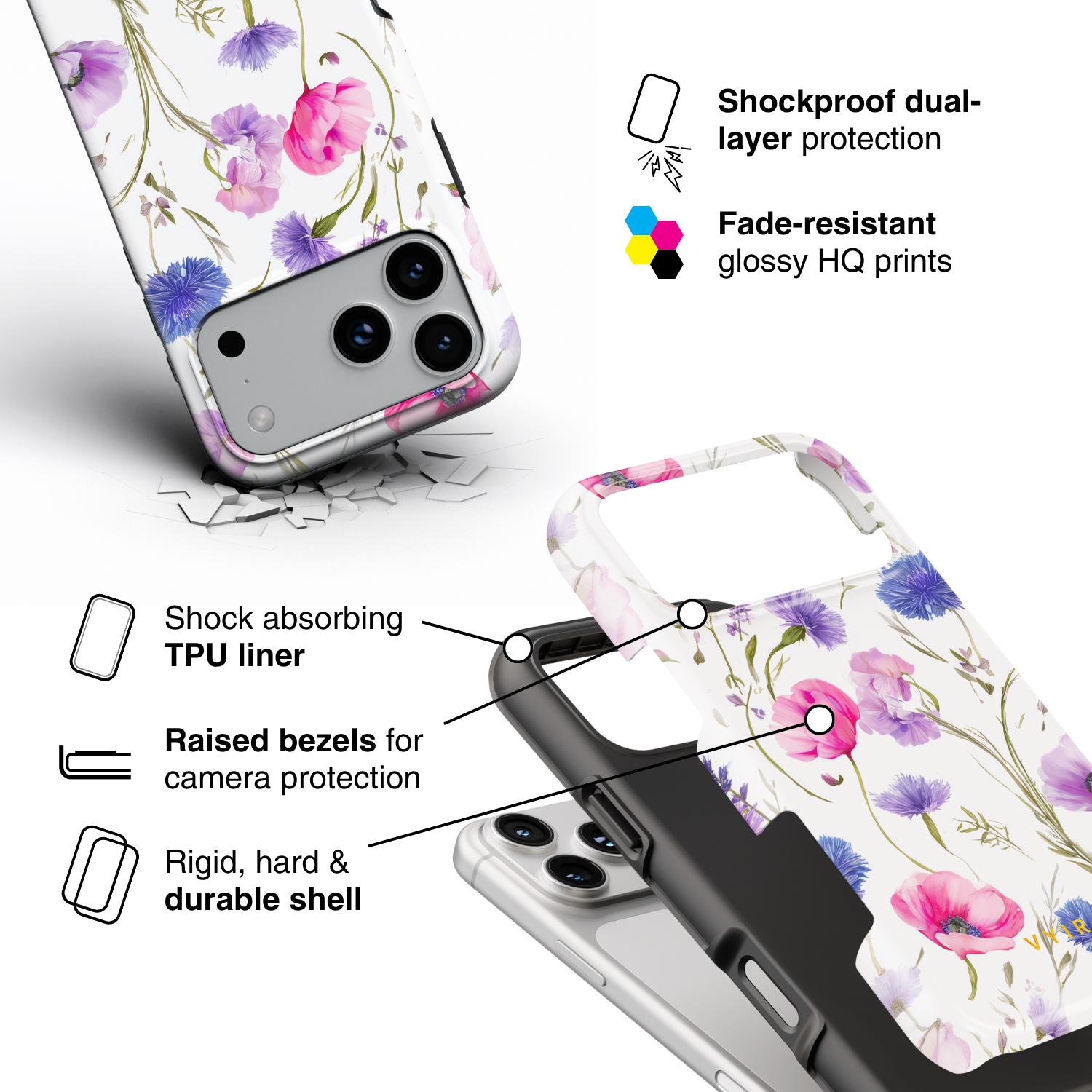 Meadow Bloom - Shockproof Phone Case - VYIR