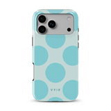 Big Polka Dots, Lagoon - Tough MagSafe iPhone Kuori