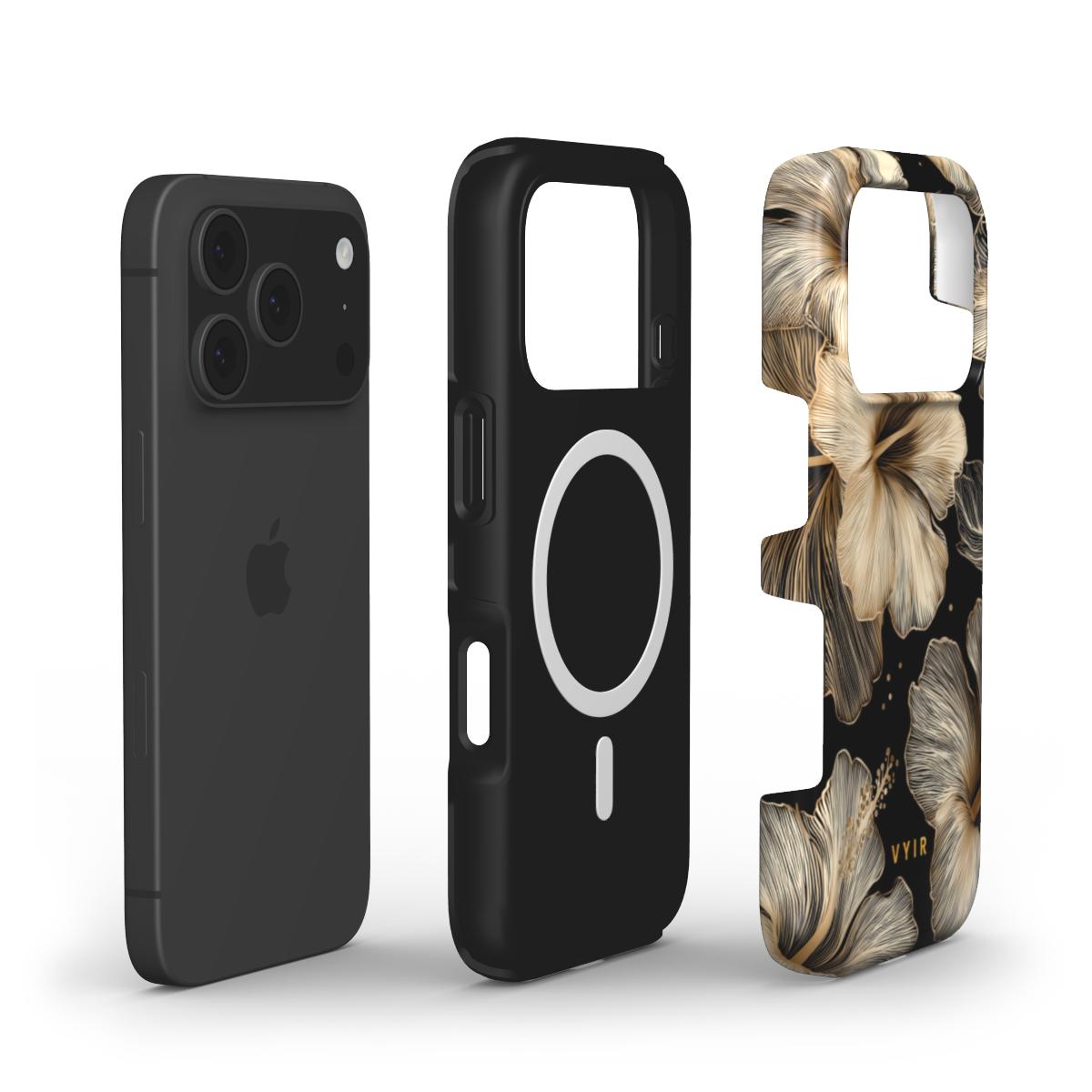 Golden Hibiscus - Shockproof MagSafe iPhone Case - VYIR