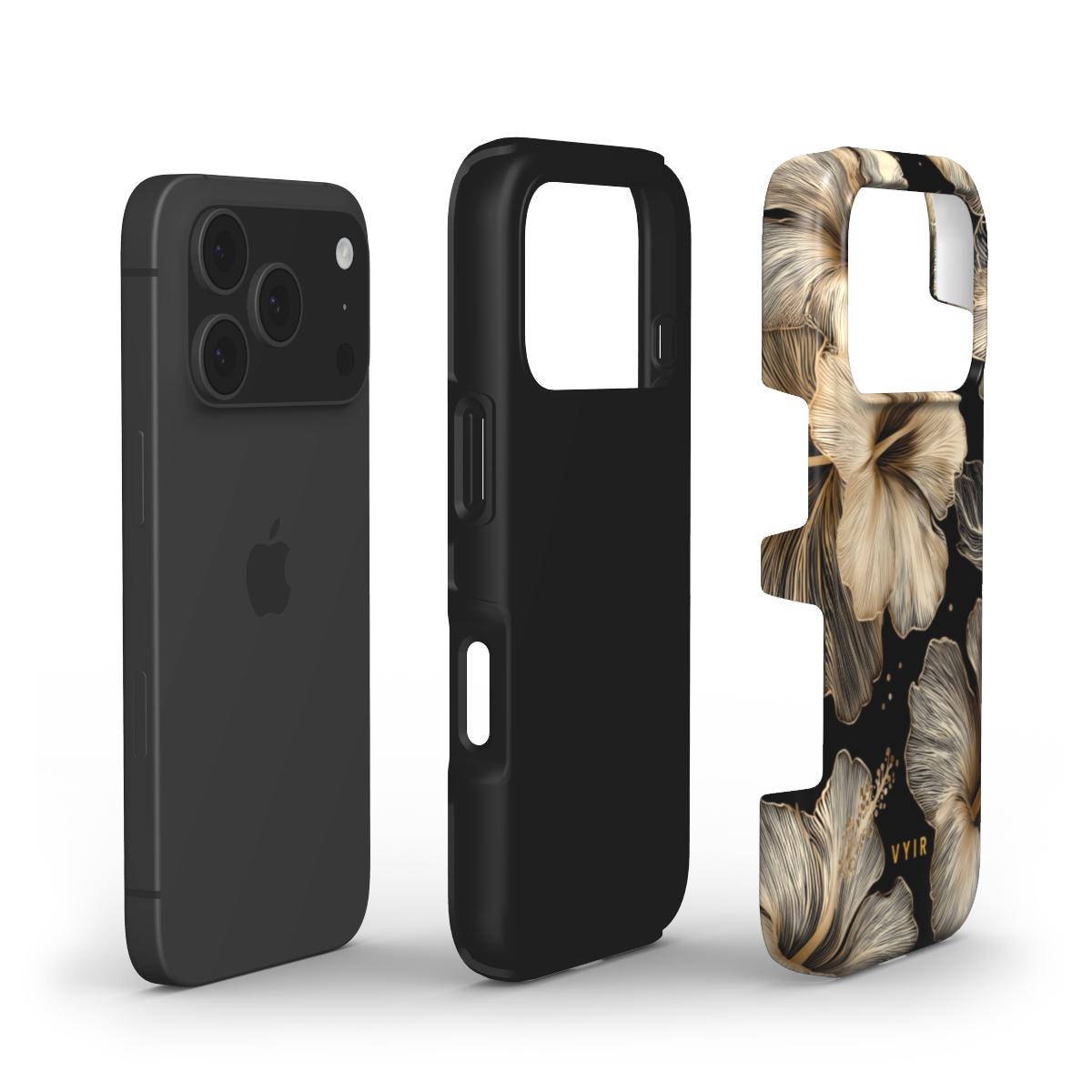 Golden Hibiscus - Shockproof Phone Case - VYIR