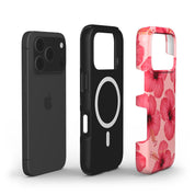 Pink Hibiscus Glow - Shockproof MagSafe iPhone Case - VYIR