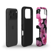 Violet Night Hibiscus - Shockproof Phone Case - VYIR