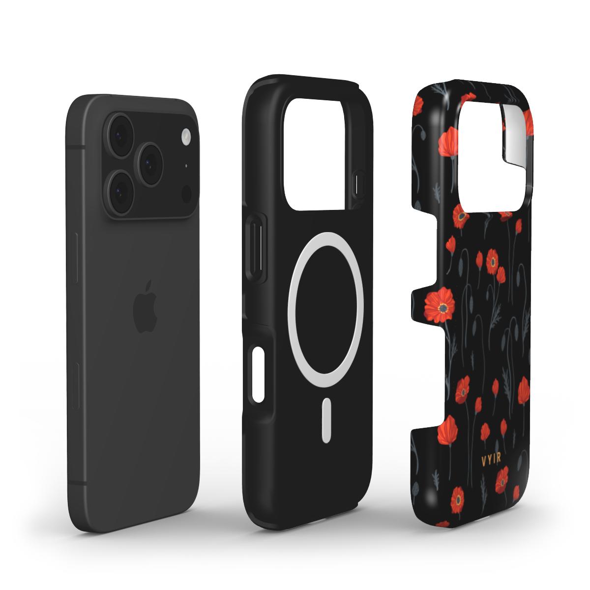 Red Poppies - Shockproof MagSafe iPhone Case - VYIR