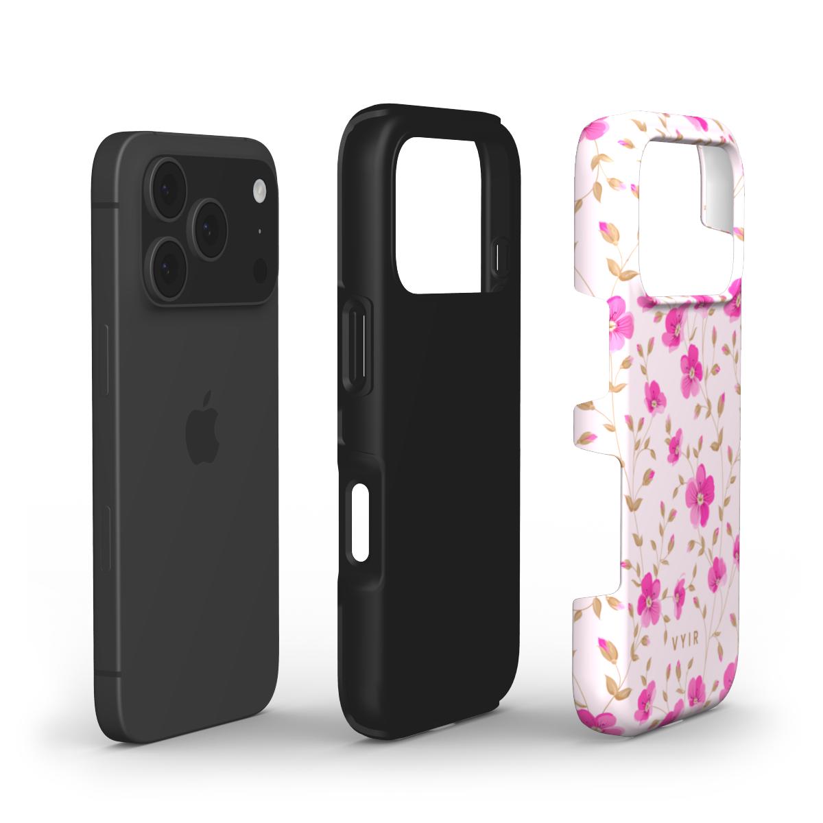 Pink Meadow Touch - Shockproof Phone Case - VYIR