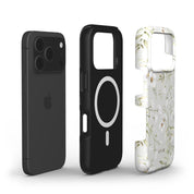 White Blossom Drift - Shockproof MagSafe iPhone Case - VYIR